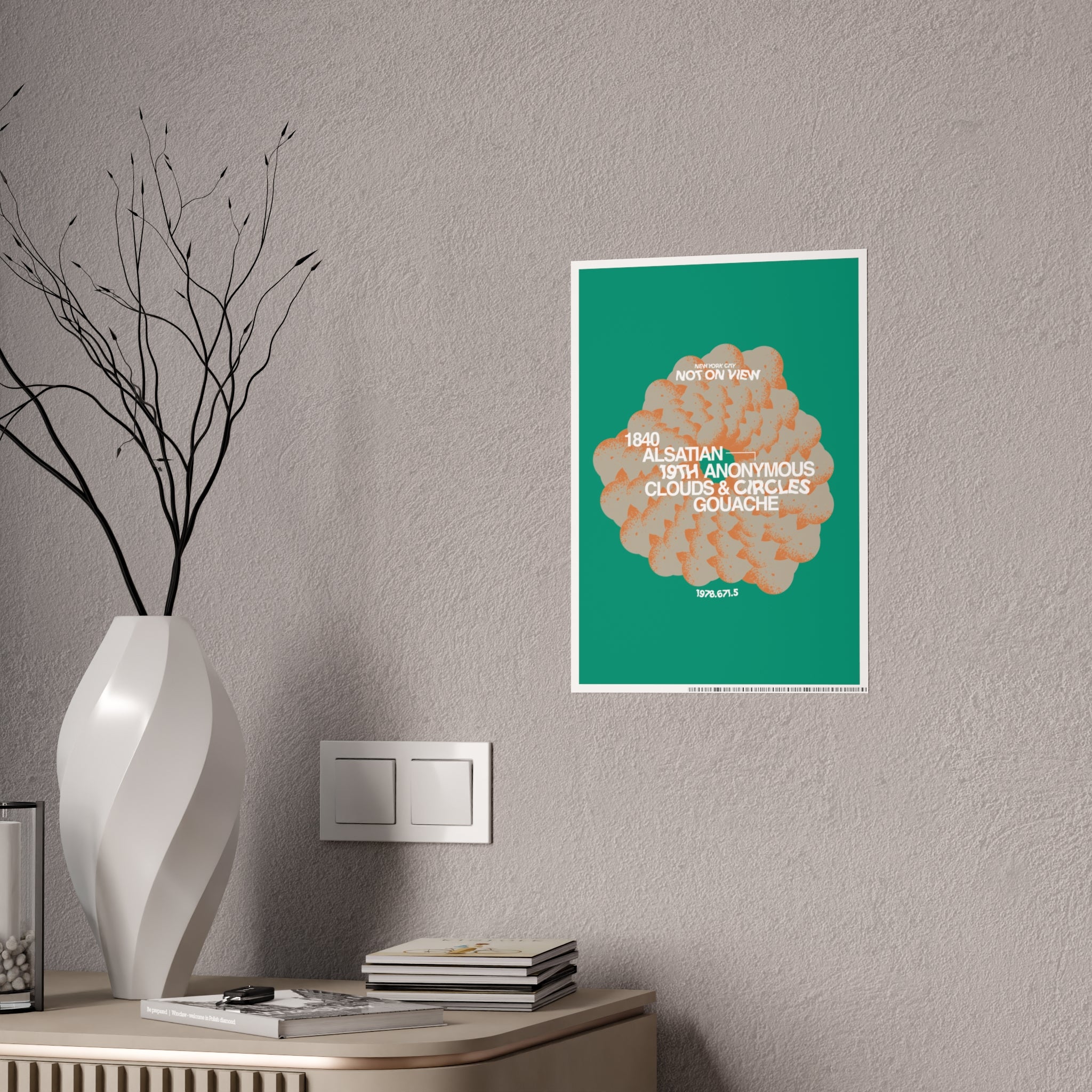 Abstract Cloud Gloss Poster | Surphase Print 001