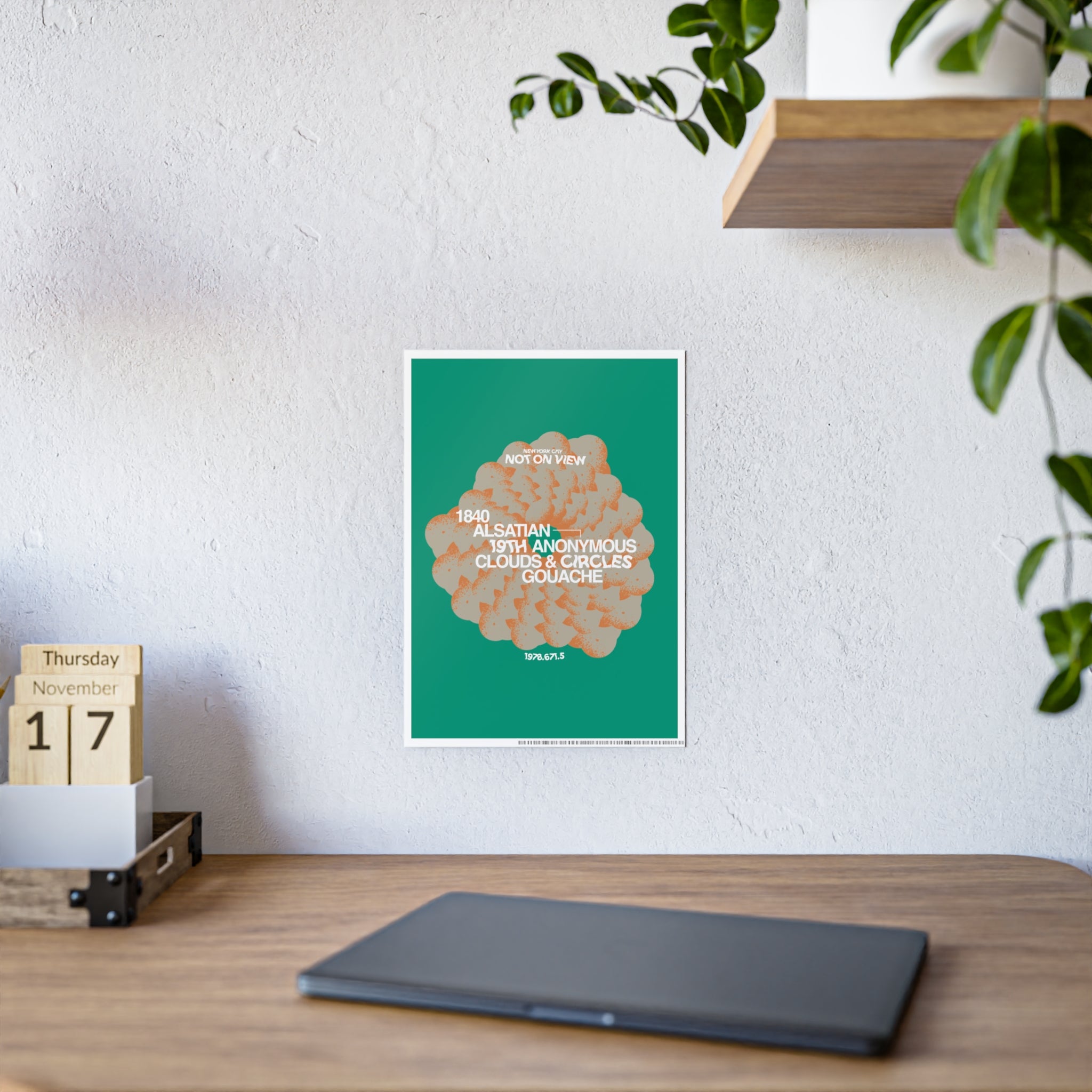 Abstract Cloud Gloss Poster | Surphase Print 001